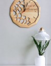 AHŞAP 35cm kişiye özel hediyelik veya yazısız duvar saati