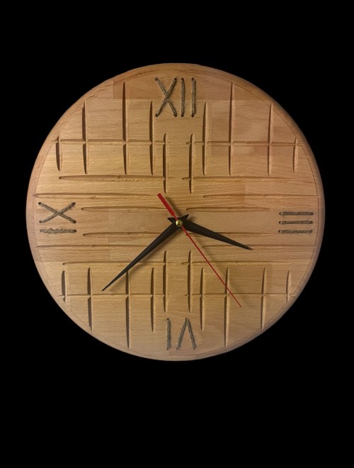 Ahşap Roma Rakamlı Duvar Saati