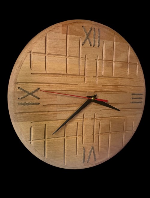Ahşap Roma Rakamlı Duvar Saati
