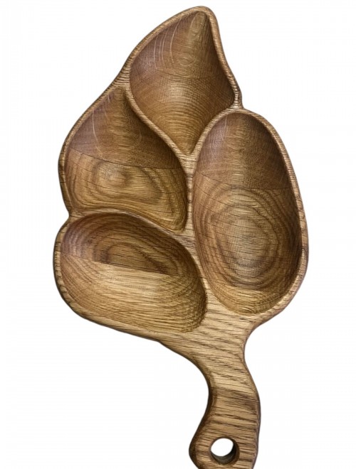 Meşe ağacından çerezlik, sunumluk,şekerlik,ikramlık