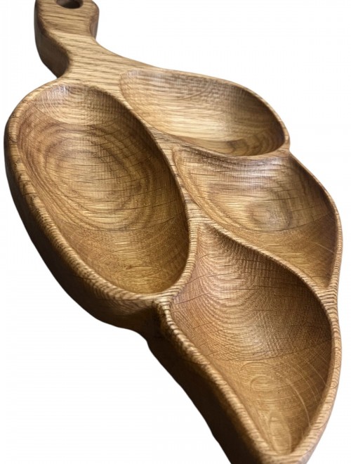 Meşe ağacından çerezlik, sunumluk,şekerlik,ikramlık