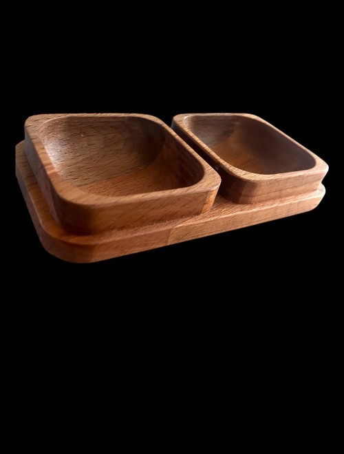 El Yapımı Ahşap Sunum Kasesi – Çerez, Peynir, Zeytin ve Reçel İçin Şık ve Fonksiyonel Tasarım