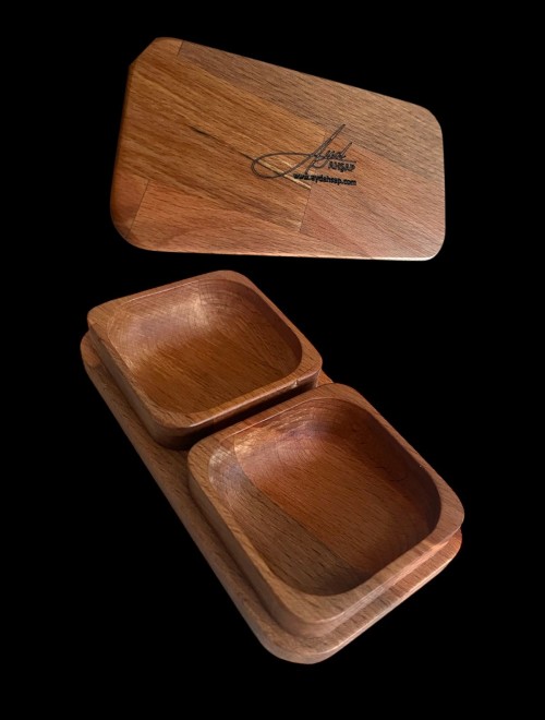 El Yapımı Ahşap Sunum Kasesi – Çerez, Peynir, Zeytin ve Reçel İçin Şık ve Fonksiyonel Tasarım