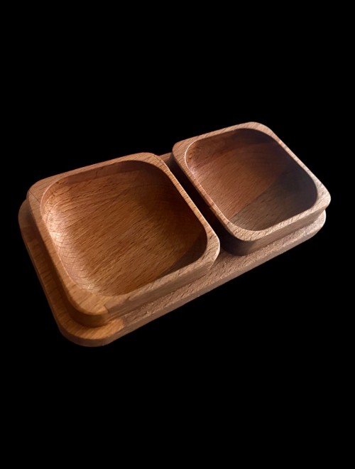 El Yapımı Ahşap Sunum Kasesi – Çerez, Peynir, Zeytin ve Reçel İçin Şık ve Fonksiyonel Tasarım