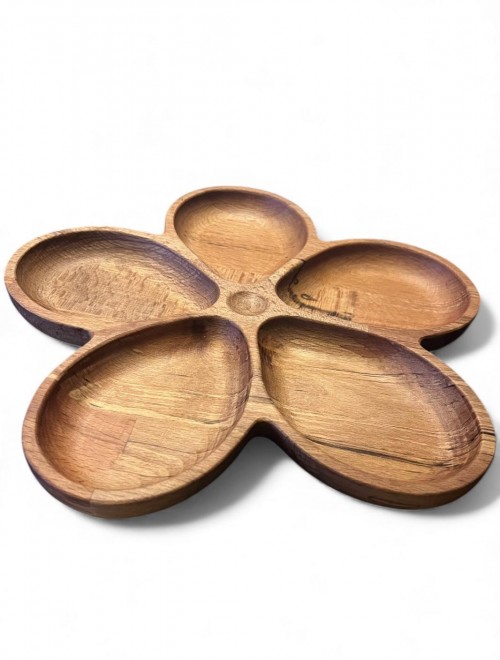 5 Bölmeli Masif Kayın Ahşap Çerezlik & Sunumluk – 24x24 cm | Doğal ve El Yapımı 5 Bölmeli Masif Kayın Ahşap Çerezlik & Sunumluk – 24x24 cm | Doğal ve El Yapımı