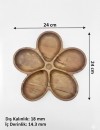 5 Bölmeli Masif Kayın Ahşap Çerezlik & Sunumluk – 24x24 cm | Doğal ve El Yapımı 5 Bölmeli Masif Kayın Ahşap Çerezlik & Sunumluk – 24x24 cm | Doğal ve El Yapımı