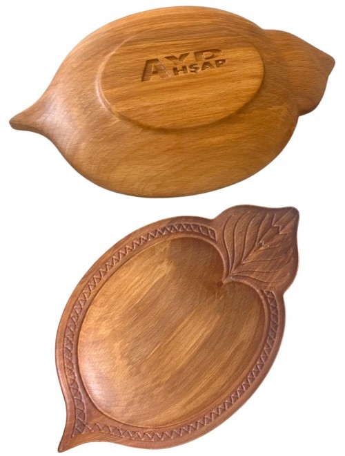 Doğal Ahşap Yaprak Desenli Servis ve Sunum Tabağı – El Yapımı, Çok Amaçlı Doğal Ahşap Yaprak Desenli Servis ve Sunum Tabağı – El Yapımı, Çok Amaçlı
