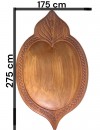 Doğal Ahşap Yaprak Desenli Servis ve Sunum Tabağı – El Yapımı, Çok Amaçlı Doğal Ahşap Yaprak Desenli Servis ve Sunum Tabağı – El Yapımı, Çok Amaçlı